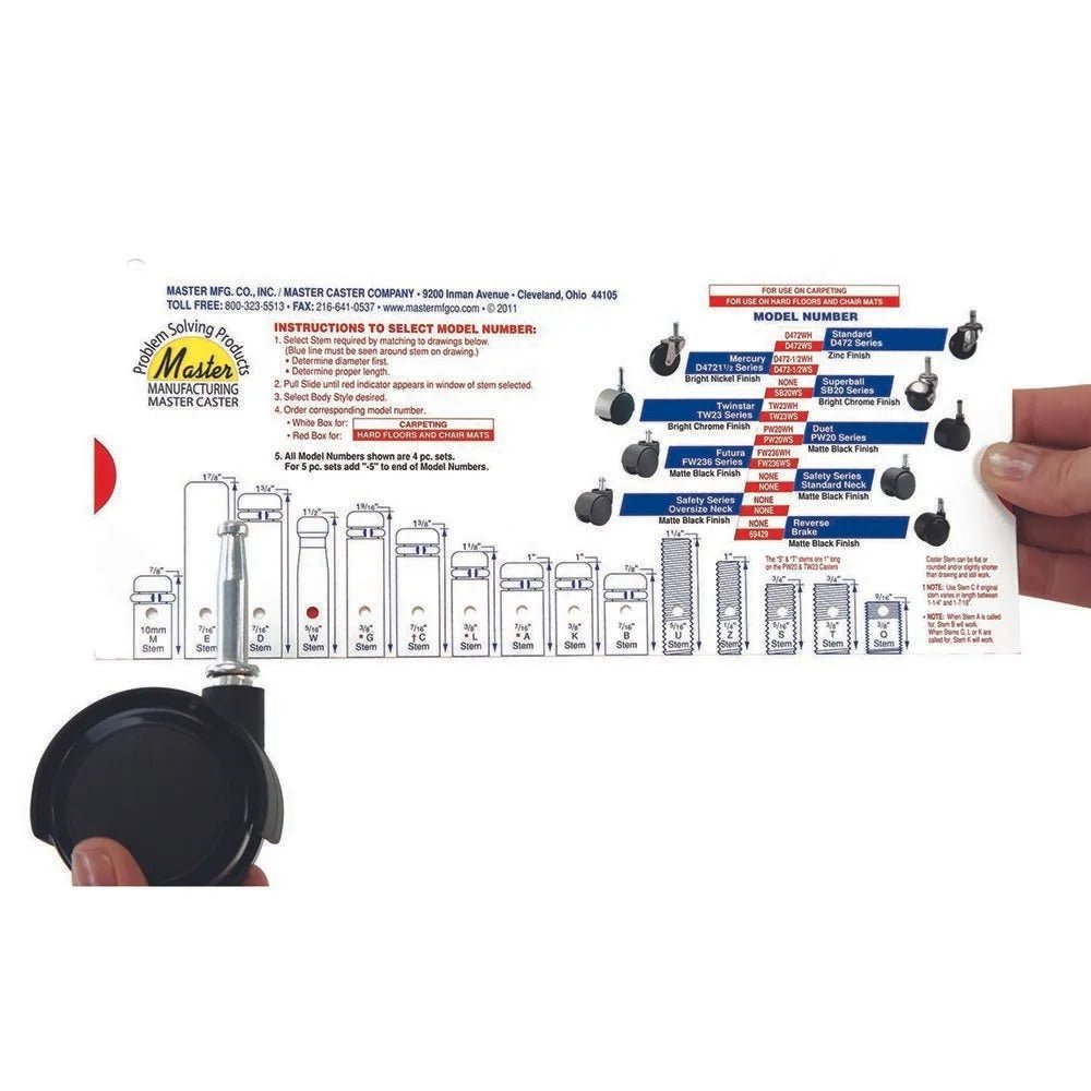 Caster Puller Tool – Remove, Install & Measure Casters Easily | Master Manufacturing - Online Supply Closet