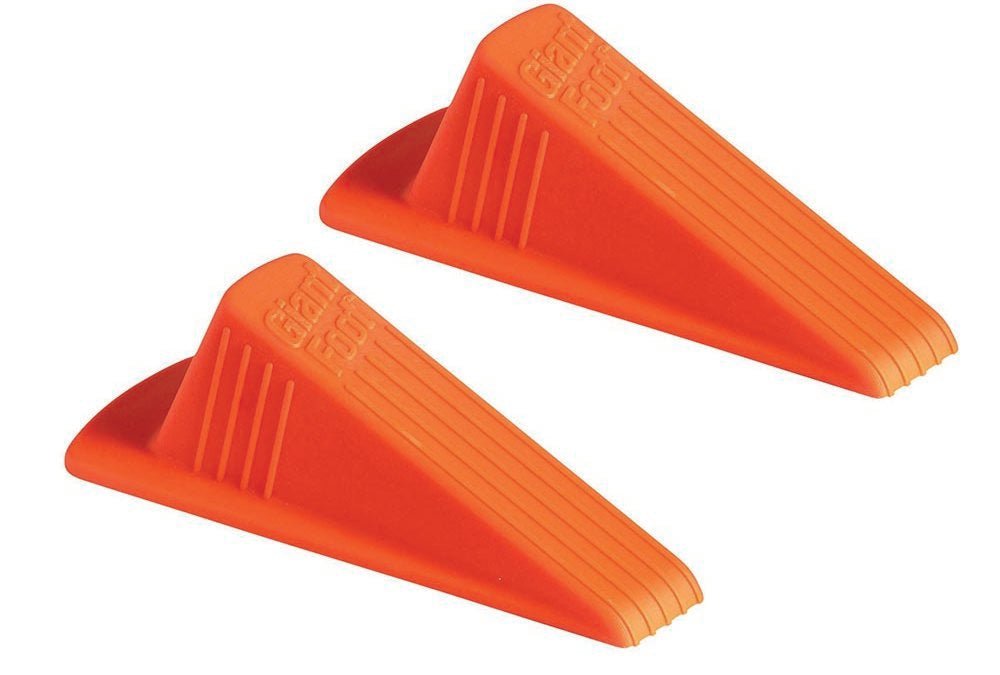 Giant Foot® Doorstop – Extra - Large Heavy - Duty Rubber Door Wedge (1 - Pack or 2 - Pack) - Online Supply Closet