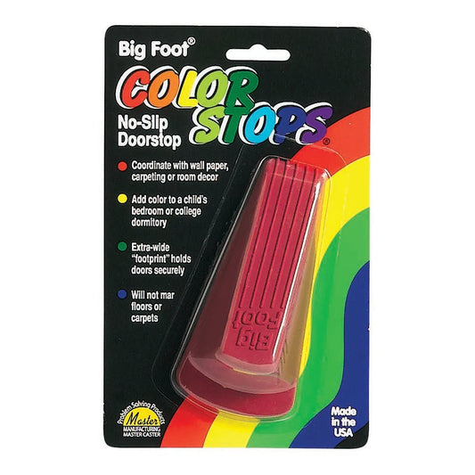 Big Foot® ColorStops™ Doorstops – Heavy - Duty Colored Wedges | Master Manufacturing - Online Supply Closet