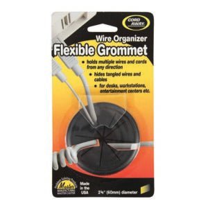 CordAway® Flexible Grommet – 2 - 3/8" Desk Cable Organizer by Master Manufacturing - Online Supply Closet
